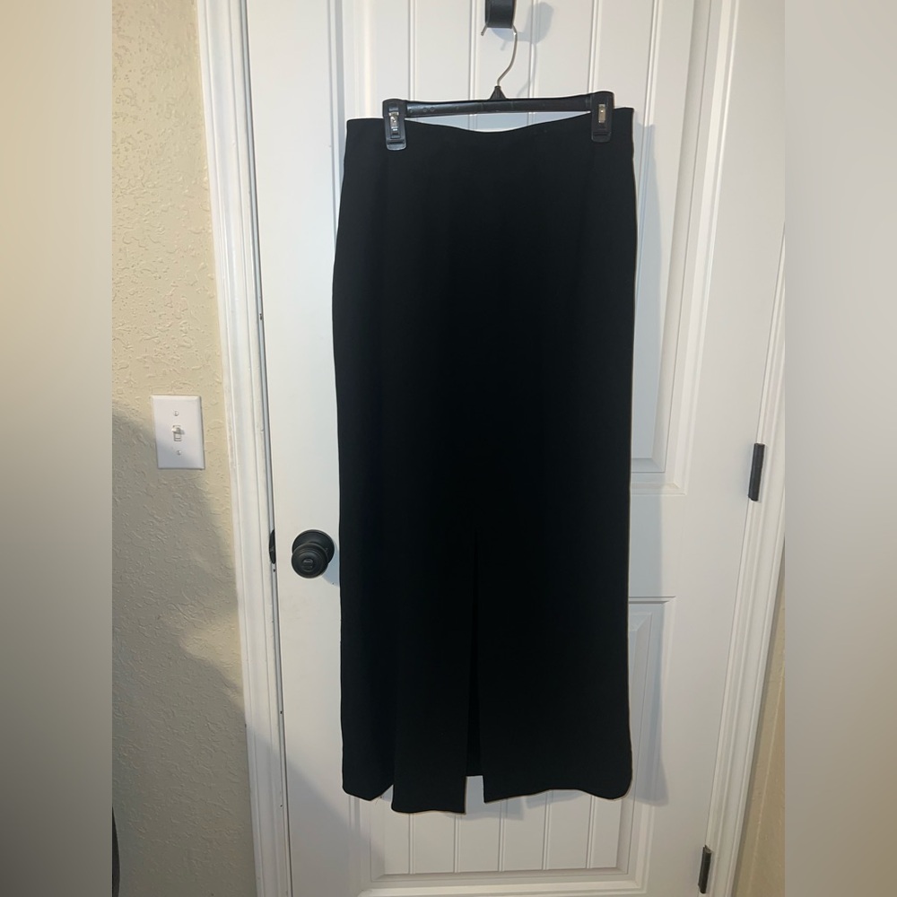 Banana republic long black dress skirt size 10